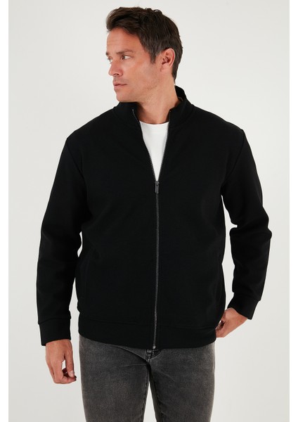 Pamuklu Regular Fit Dik Yaka Fermuarlı Hırka Erkek Hırka 5901077 modelleri