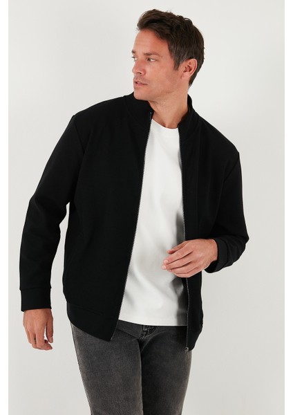 Pamuklu Regular Fit Dik Yaka Fermuarlı Hırka Erkek Hırka 5901077 indirimleri