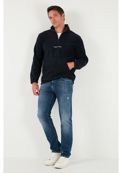 Regular Fit Yarım Fermuarlı Dik Yaka Yumuşak Dokulu Sweat Erkek Sweat 59060661 fiyatları