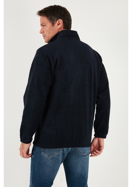 Regular Fit Yarım Fermuarlı Dik Yaka Yumuşak Dokulu Sweat Erkek Sweat 59060661