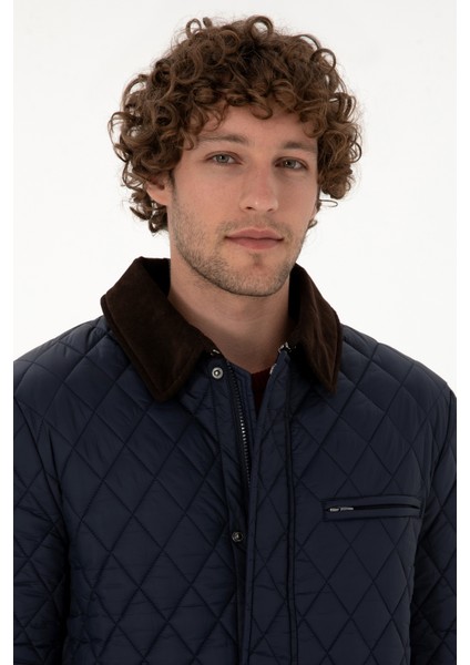 Erkek Lacivert Mont 50312011-VR033 fiyatları