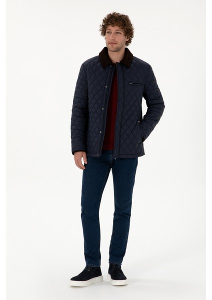 Erkek Lacivert Mont 50312011-VR033 fırsatları