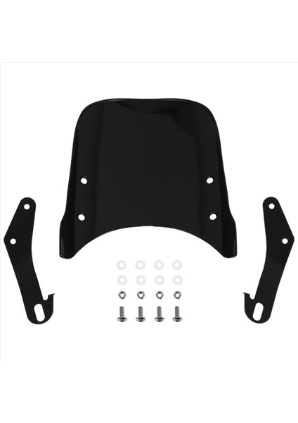 Motosiklet Far Kaplama Ön Cam Ön Cam Triumph Bonneville 2001-2017, T100 2003-2017 (Siyah) (Yurt Dışından)
