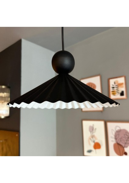 Avilla Metal Avize Tekli Siyah Tek Boncuk Kafa Rustik Cafe Mutfak Modern Sarkıt Aydınlatma fiyatları