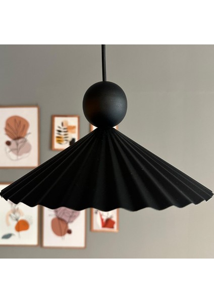 Avilla Metal Avize Tekli Siyah Tek Boncuk Kafa Rustik Cafe Mutfak Modern Sarkıt Aydınlatma indirimleri