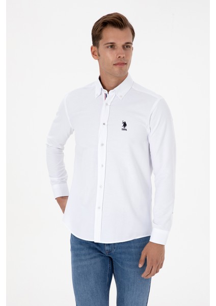 Erkek Beyaz Gömlek Desenli 50317249-VR013 modelleri