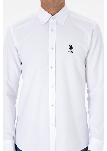 Erkek Beyaz Gömlek Desenli 50317249-VR013