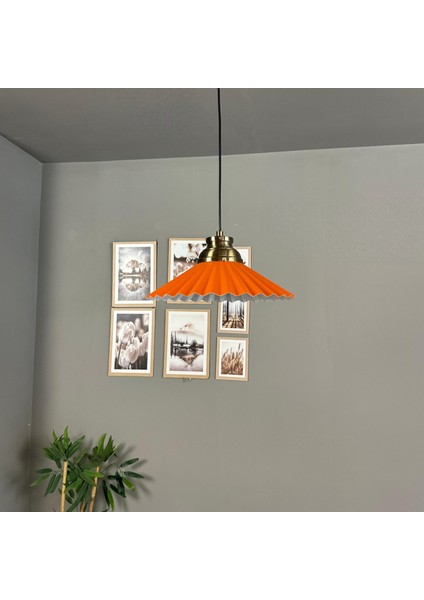 Avilla Turuncu Tekli Metal Avize Kum Saati Başlık Cafe Mutfak Modern Sarkıt Aydınlatma fırsatları