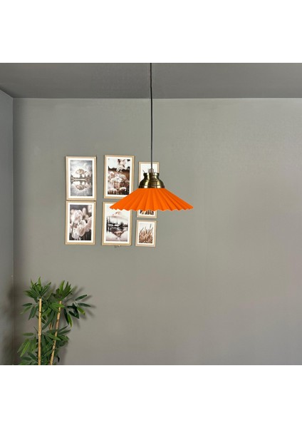 Avilla Turuncu Tekli Metal Avize Kum Saati Başlık Cafe Mutfak Modern Sarkıt Aydınlatma indirimleri