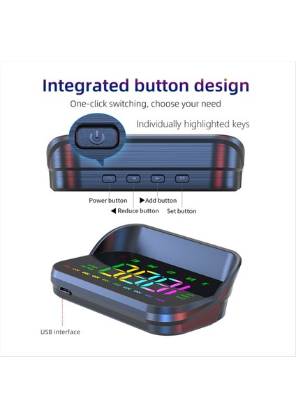 Car Hud Gps Kafa Ekran Ön Cam Projektör Mph Kmh Hız Gösterimi Projektör Pusula Aşırı Hız Alarm Sistemi (Yurt Dışından) fırsatları