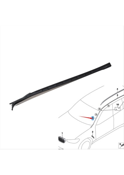 Bmw G08 G01 2017-2021 Için Yeni Ön Ön Cam Mühür Su Kılavuzu Şeridi, Su Geçirmez Ön Cam Damla Kalıplama 1137399032 R (Yurt Dışından) modelleri
