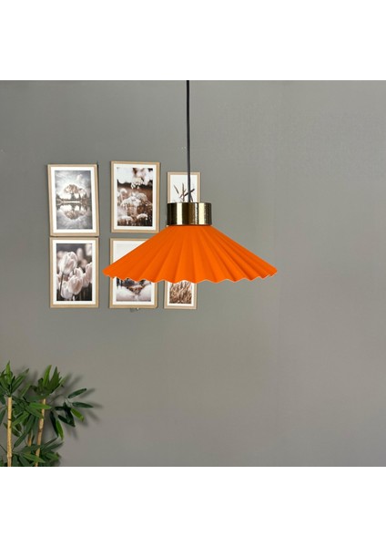 Avilla Turuncu Tekli Metal Avize Plafonyer Rozans Başlık Cafe Mutfak Modern Sarkıt Aydınlatma indirimleri
