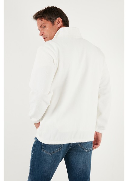 Regular Fit Yarım Fermuarlı Dik Yaka Yumuşak Dokulu Sweat Erkek Sweat 59060661