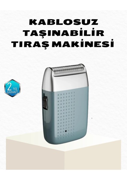 Şarjlı Kuru Kullanım Tıraş Makinesi – Kablosuz, Taşınabilir