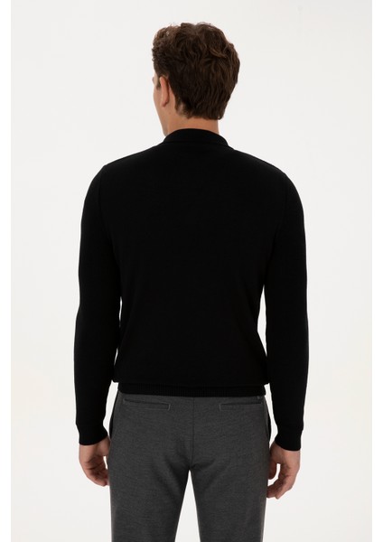 Erkek Siyah Kazak /triko 50313685-VR046 indirimleri