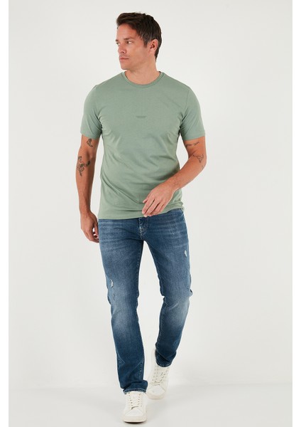 Yazı Detaylı Pamuklu Regular Fit Bisiklet Yaka T Shirt Erkek T Shirt 59020203 fiyatları