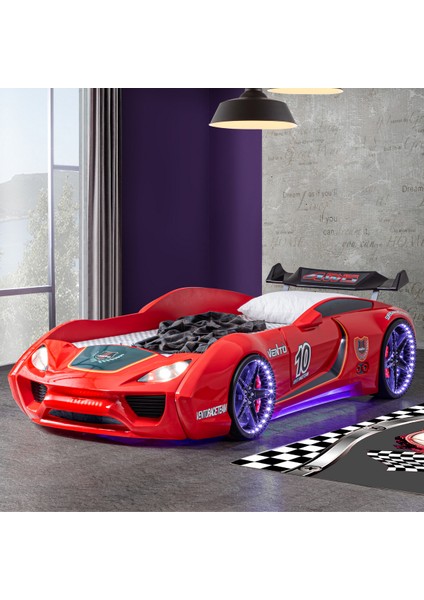 Arabalı Yatak, Vento Cooper Rüzgarlıklı Full Ledli, Kırmızı 1 Adet Comfort Yatak fiyatları