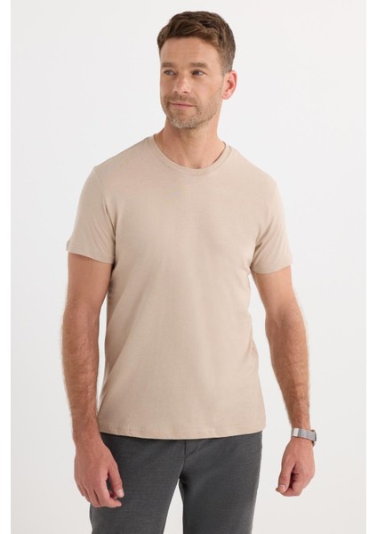 Unisex Slim Fit Dar Kesim %100 Pamuk Yumuşak Dokulu Taş Bisiklet Yaka Tişört fırsatları