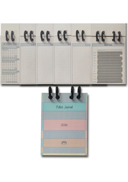 Raınbow Yeni Nesil Mini Bullet Journal Cep Ajandası (6X9CM) fiyatları