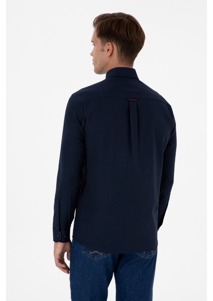 Erkek Lacivert Gömlek Desenli 50317249-VR033 indirimleri