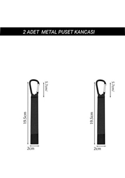 Bebek Arabası Askı Aparatı 2 Adet Metal Kanca Siyah Renk ile Pratik Taşıma