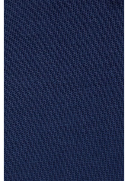 Erkek Regular Fit Klasik Kesim %100 Pamuk Bisiklet Yaka Lacivert Tişört