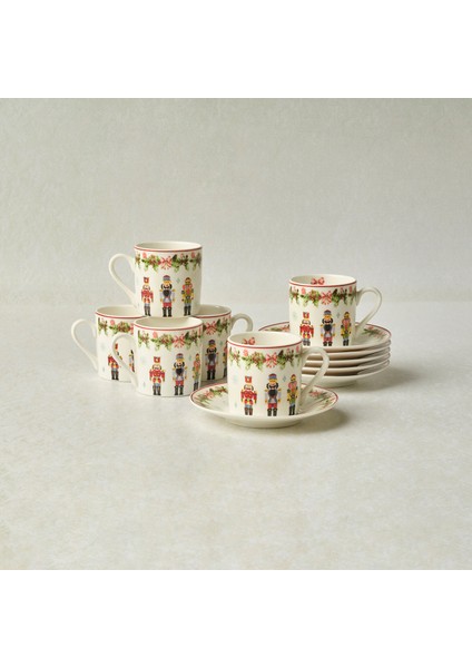 New Year Yılbaşı Kurşun Asker 6 Kişilik Kahve Fincan Takımı 80 ml fiyatları