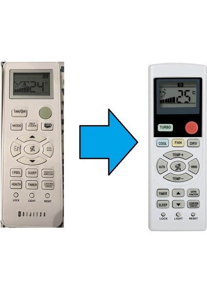 Dijitsu Klima Kumandası-Isıtma Modu Yoktur fiyatları