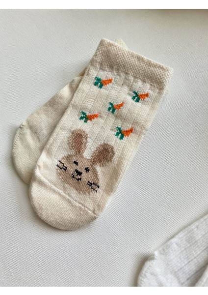 %100 Pamuk Bebek Soket Kutulu Çorap 5'li Set fiyatları