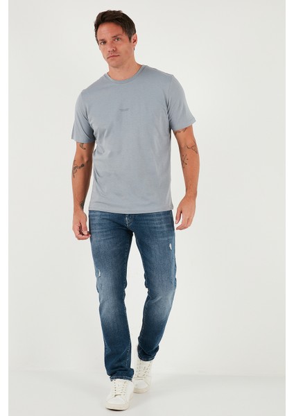 Yazı Detaylı Pamuklu Regular Fit Bisiklet Yaka T Shirt Erkek T Shirt 59020203 fiyatları