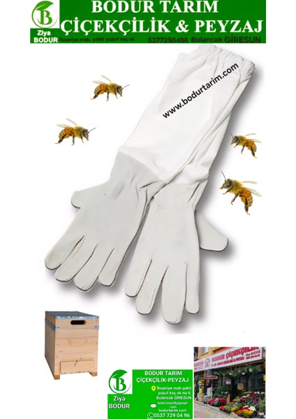 Bulancak Kalite Vinleks Deri Arıcı Eldiveni