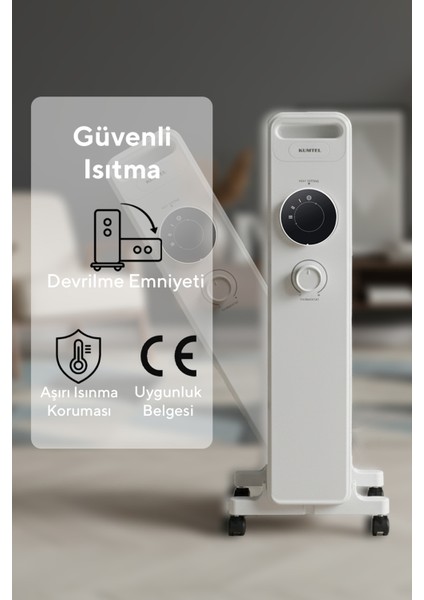 7 Dilim Beyaz Radyatör KUM-1220S