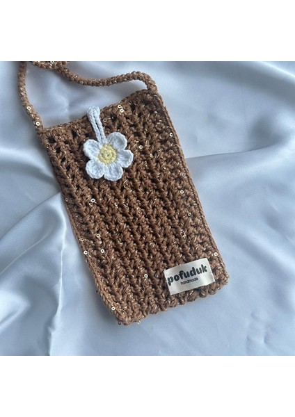 Hanmade Telefon Çantası Ppb3 Yaldızlı Kahverengi fiyatları