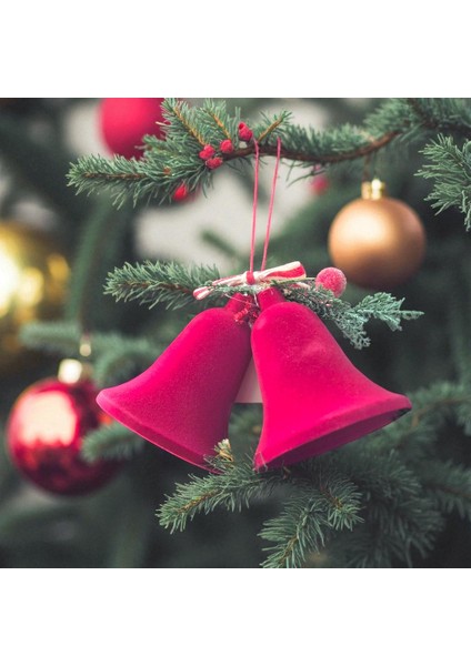 Yılbaşı Kadife Çan Bordo 2lı 10X20CM AST7302 fiyatları