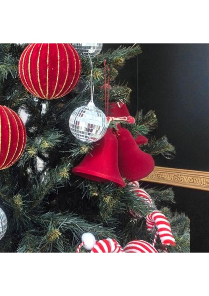 Yılbaşı Kadife Çan Bordo 2lı 10X20CM AST7302 modelleri