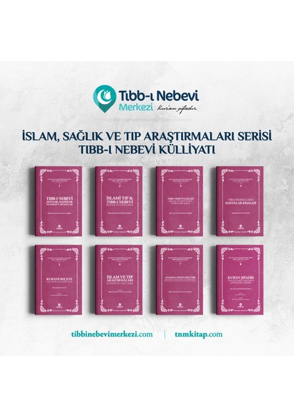 İslam, Sağlık ve Tıp Araştırmaları Seti | Tıbb-I Nebevi Külliyatı (8 KİTAP) fiyatları