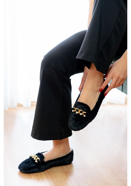 Yumuşak Peluş Kadın Taşlı Ev Babeti Hafif Taban Panduf Ev Pandufu fırsatları