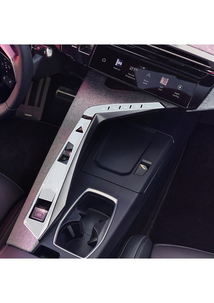 Peugeot 3008 Uyumlu Vites Etrafı Piano Black Tpu Koruyucu 2 Li Set 2025