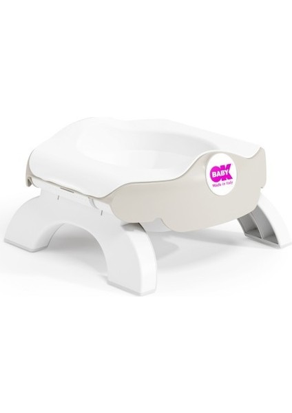Okbaby Roady Katlanabilir Oturak & Klozet Adaptörü / K.beyaz