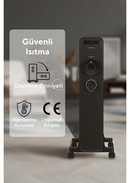 11 Dilim Siyah Radyatör KUM1230S