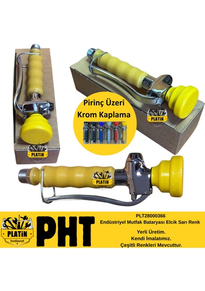 Endüstriyel Mutfak Bataryası Elcik Sarı Renk PLT28000366