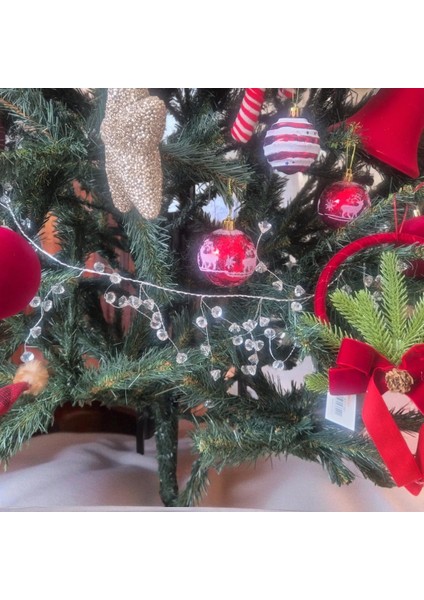 Yılbaşı Lüks Garland Dekoratif Kristal Taşlı 110CM AST7518 modelleri