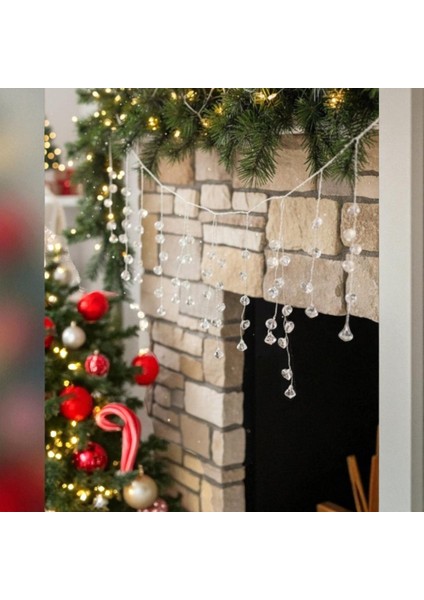 Yılbaşı Lüks Garland Dekoratif Kristal Taşlı 110CM AST7518 fırsatları