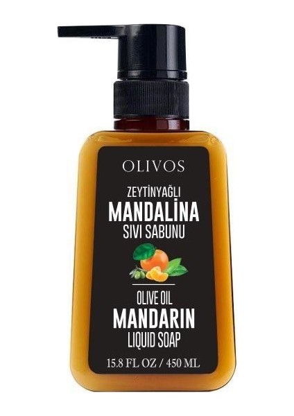 Mandalinalı Sıvı El Sabunu 450 ml Zeytinyağı ile Zenginleştirilmiş Ferahlatıcı