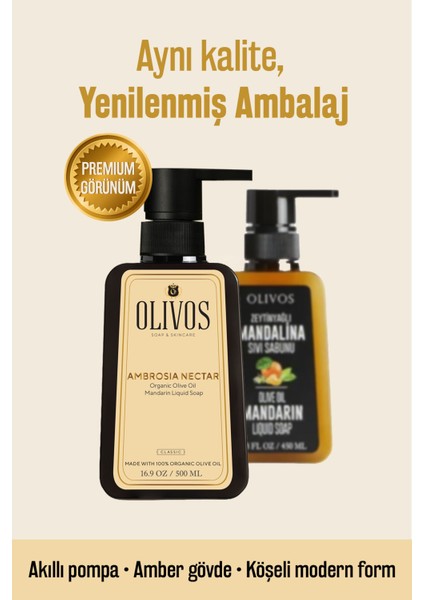 Mandalinalı Sıvı El Sabunu 450 ml Zeytinyağı ile Zenginleştirilmiş Ferahlatıcı fiyatları