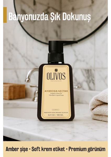 Mandalinalı Sıvı El Sabunu 450 ml Zeytinyağı ile Zenginleştirilmiş Ferahlatıcı modelleri