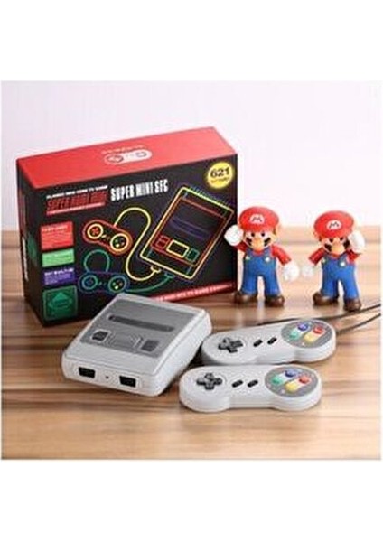 Mini Ateri Oyun Konsolu 621 Farklı Oyunla Gümüş Renk 2 Kollu Kontrol Cihazı modelleri