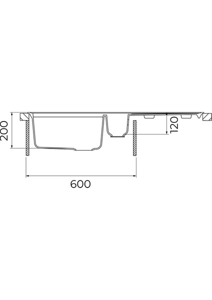 - CLIFF 60 B-TQ WHITE - Ankastre Granit Eviye - Beyaz - 86 cm - 115380002 fırsatları