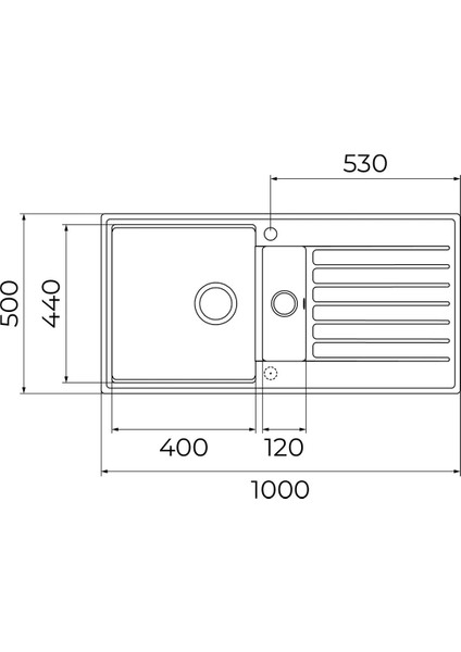 - CLIFF 60 B-TQ WHITE - Ankastre Granit Eviye - Beyaz - 86 cm - 115380002 modelleri