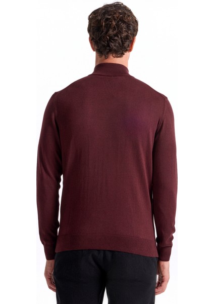 Bordo Melanj Erkek Hırka F5WM-HRK 2578 indirimleri